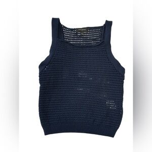 Banana Republic Navy Blue Knit Tank Top-